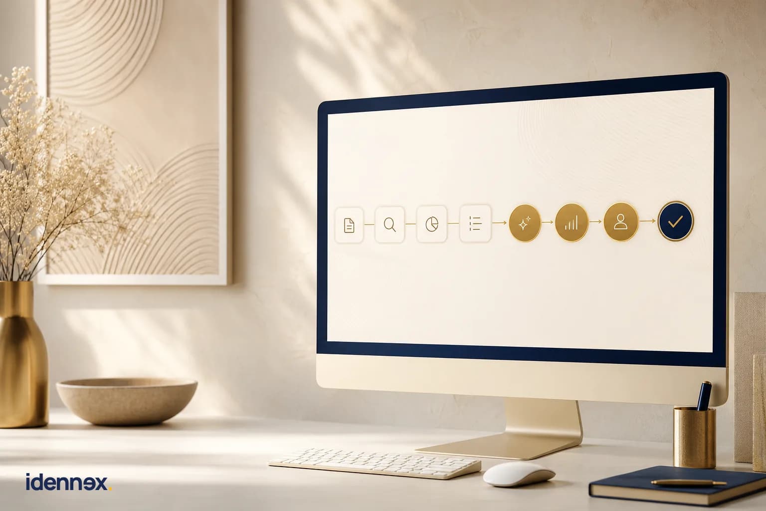 A business workflow organized into a reliable automated sequence