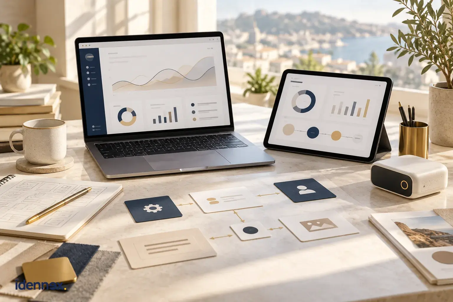 A custom digital platform being planned around a real business workflow