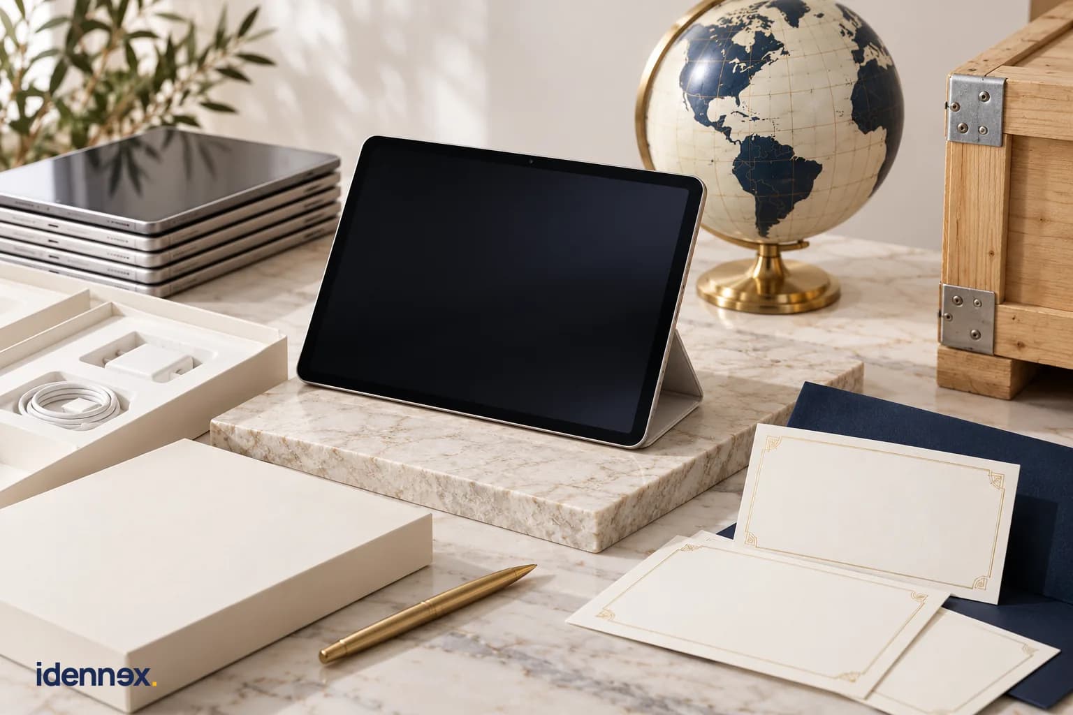Export proof, product information and global-market materials on a buyer workspace