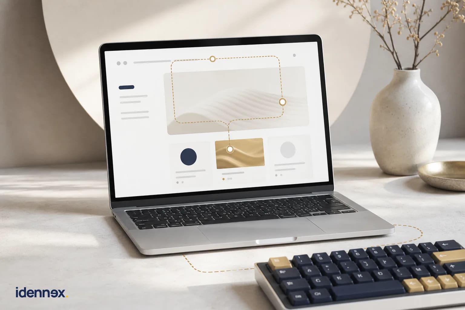Net bir klavye gezinme yoluyla test edilen web sitesi arayüzü